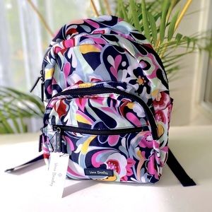 Vera Bradley Compact Backpack Lighten Up Paisley